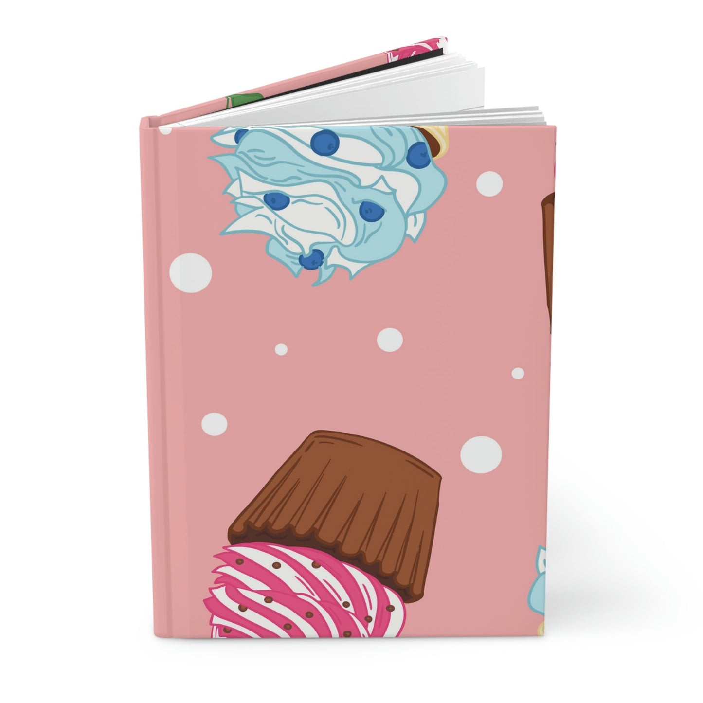 Cupcake Cutie Hardcover Matte Journal Paper products Pink Sweetheart