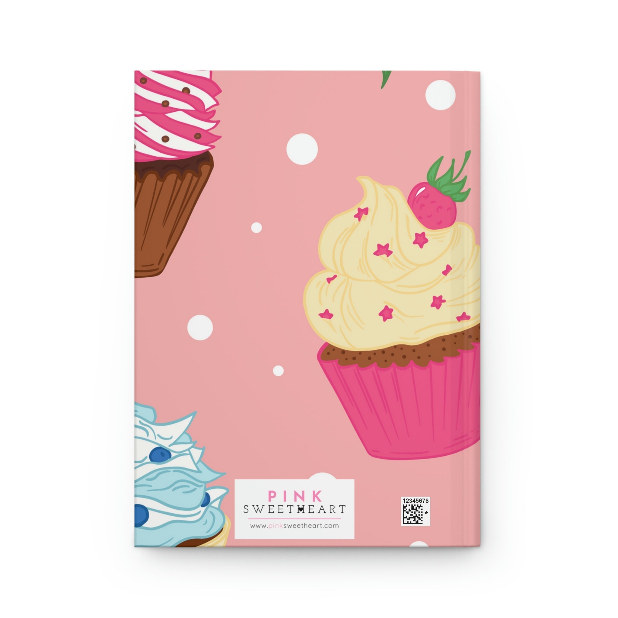 Cupcake Cutie Hardcover Matte Journal Paper products Pink Sweetheart
