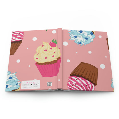 Cupcake Cutie Hardcover Matte Journal Paper products Pink Sweetheart
