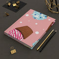 Cupcake Cutie Hardcover Matte Journal - Pink Sweetheart