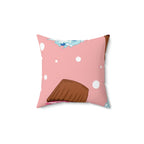 Cupcake Party Square Pillow Home Decor Pink Sweetheart