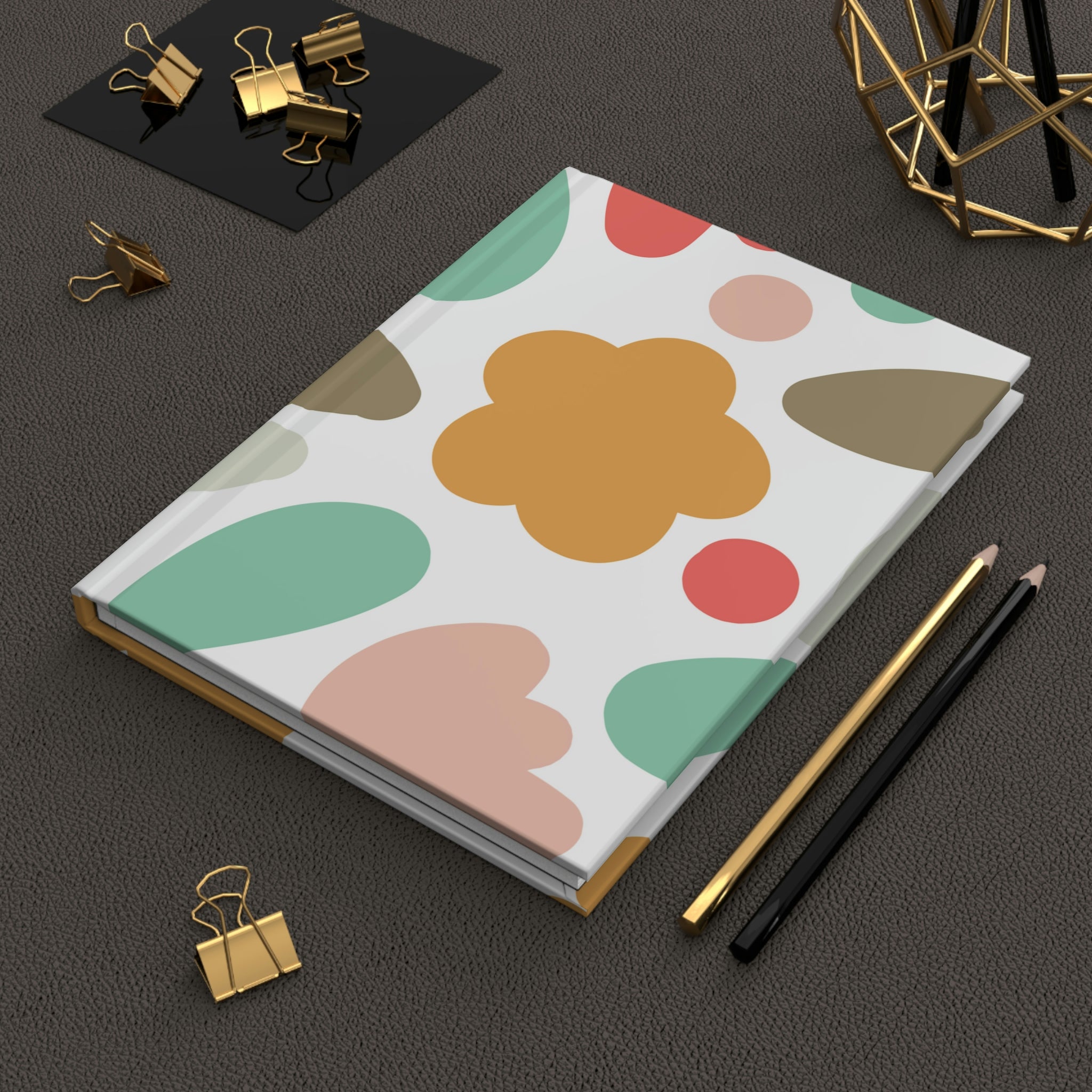Cute Doodles Hardcover Matte Journal Paper products Pink Sweetheart