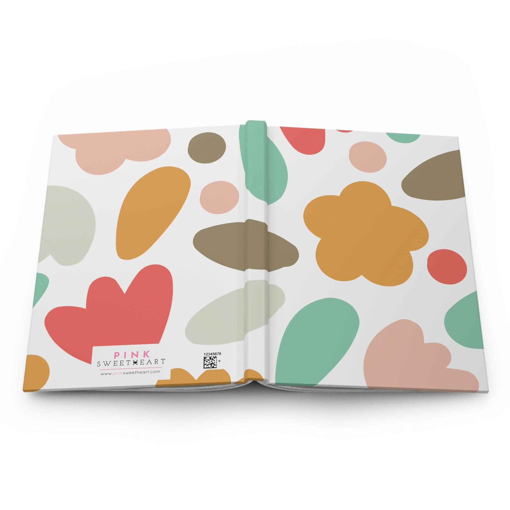 Cute Doodles Hardcover Matte Journal Paper products Pink Sweetheart