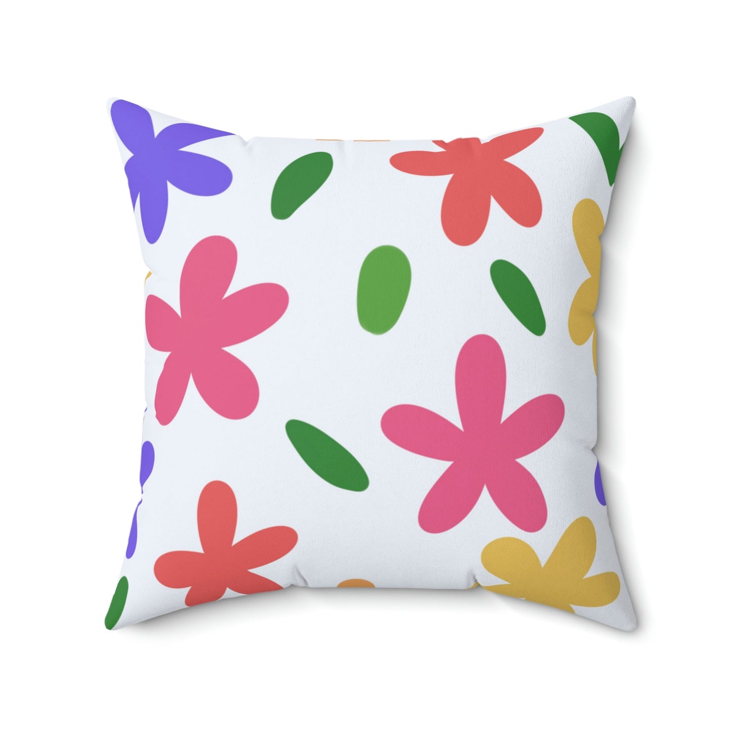 Cute Flowers in Bloom Square Pillow Home Decor Pink Sweetheart