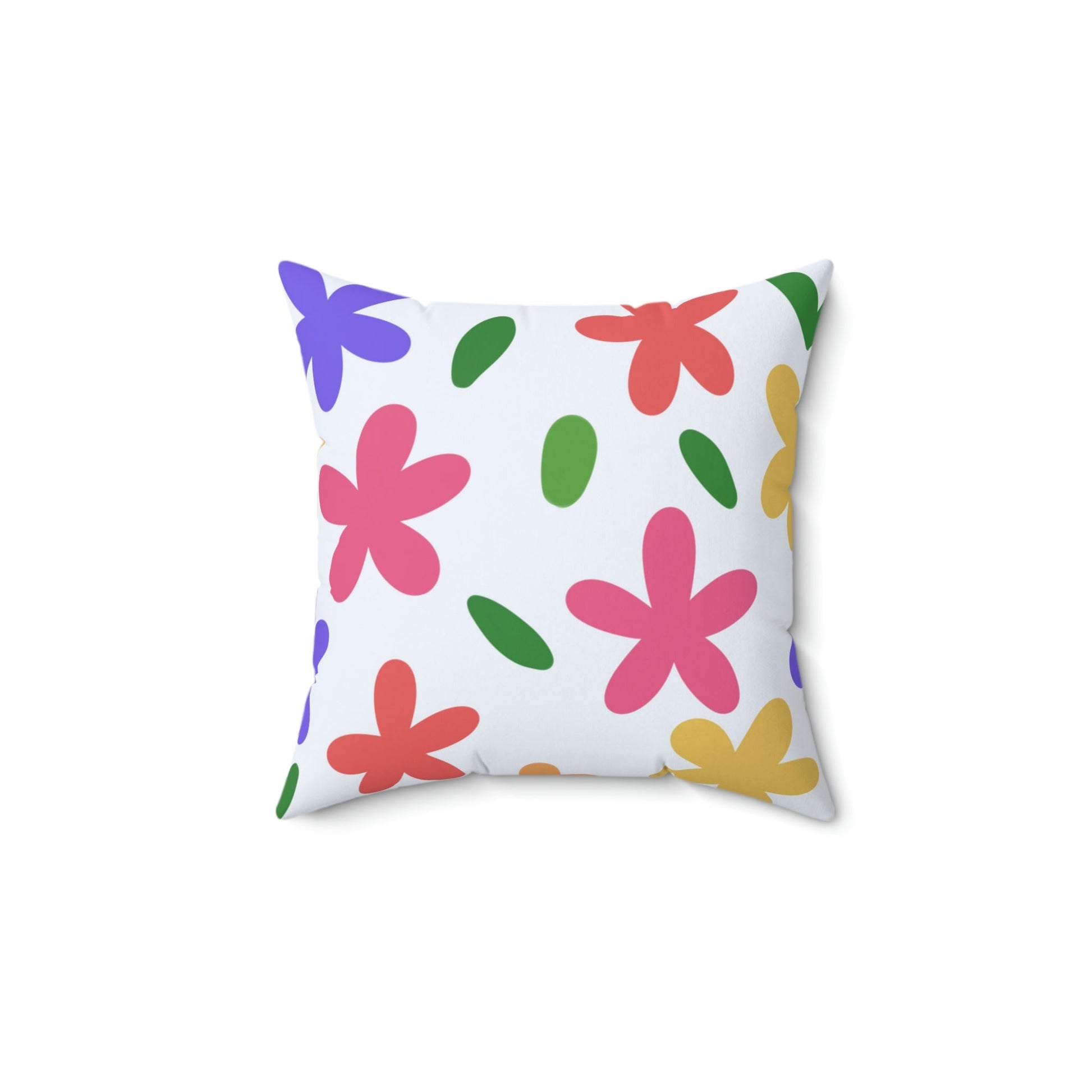 Cute Flowers in Bloom Square Pillow Home Decor Pink Sweetheart