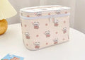 Cute Kawaii Character Pattern Cosmetic Makeup Bag - Pink Sweetheart