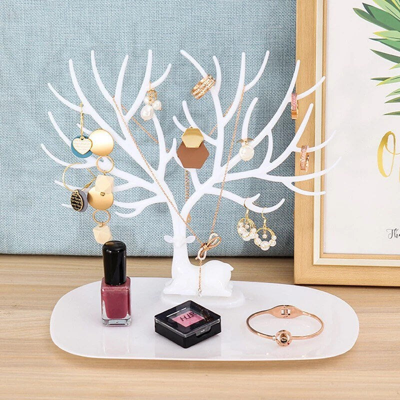 Deer Antler Jewelry Storage Display Stand Jewelry Holders Pink Sweetheart