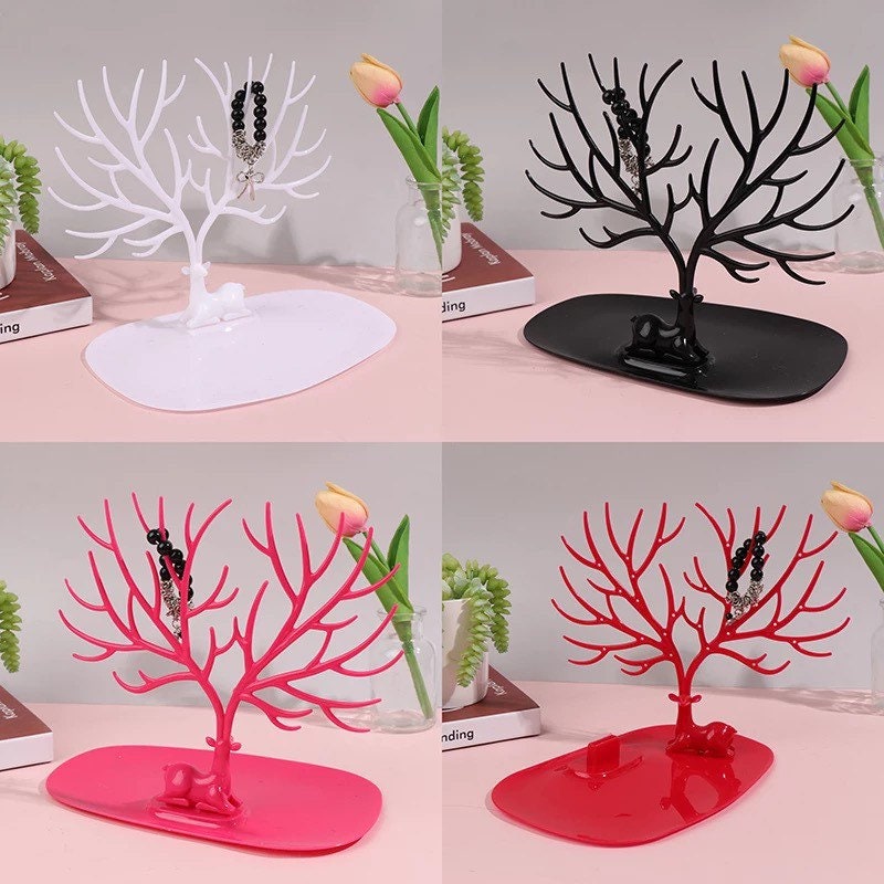 Deer Antler Jewelry Storage Display Stand Jewelry Holders Pink Sweetheart