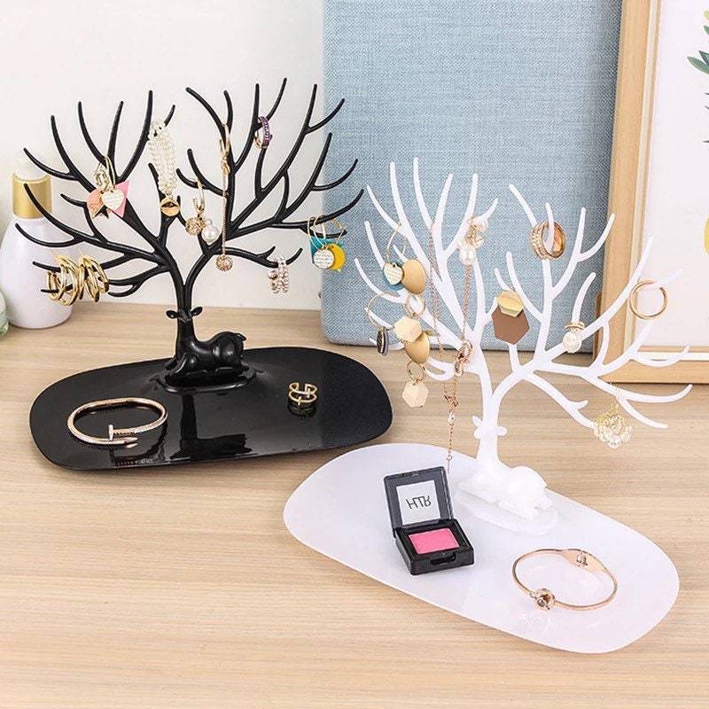 Deer Antler Jewelry Storage Display Stand Jewelry Holders Pink Sweetheart