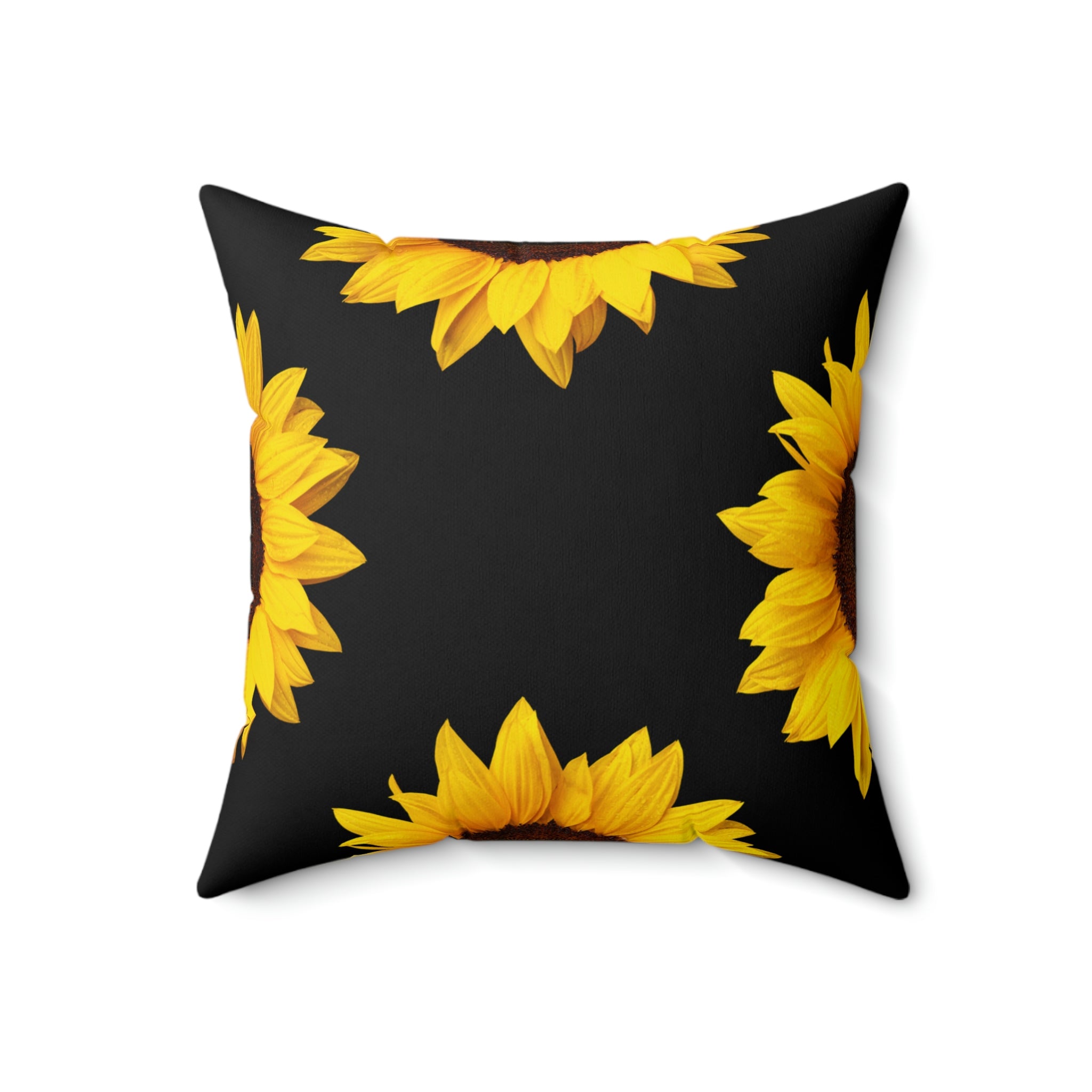 Delicate Sunflower Square Pillow Home Decor Pink Sweetheart