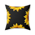 Delicate Sunflower Square Pillow Home Decor Pink Sweetheart