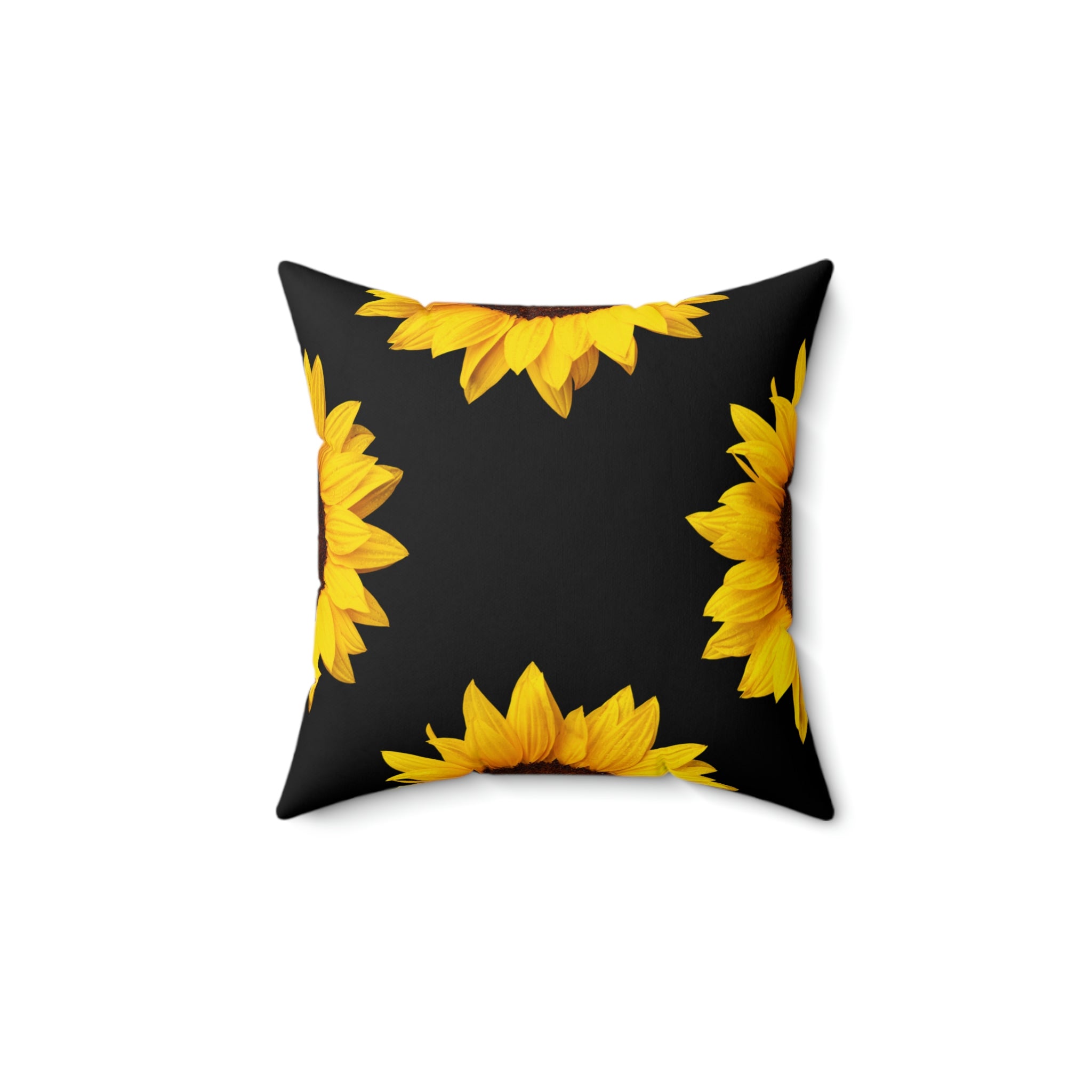 Delicate Sunflower Square Pillow Home Decor Pink Sweetheart