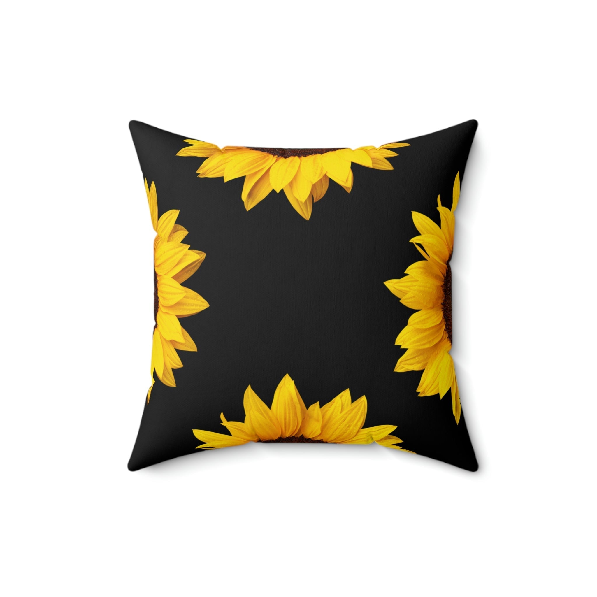 Delicate Sunflower Square Pillow Home Decor Pink Sweetheart