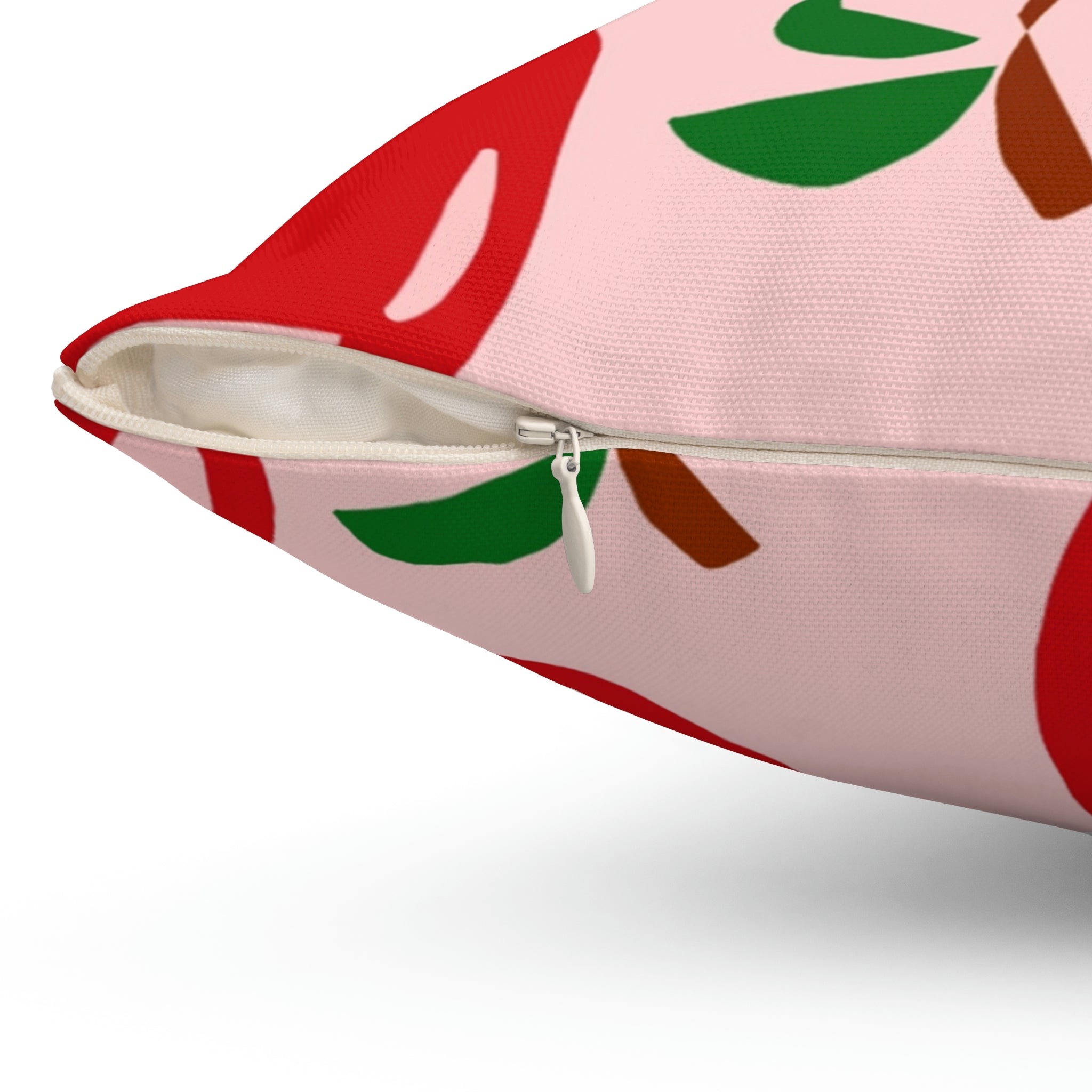 Delicious Red Apples Square Pillow Home Decor Pink Sweetheart