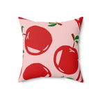 Delicious Red Apples Square Pillow Home Decor Pink Sweetheart
