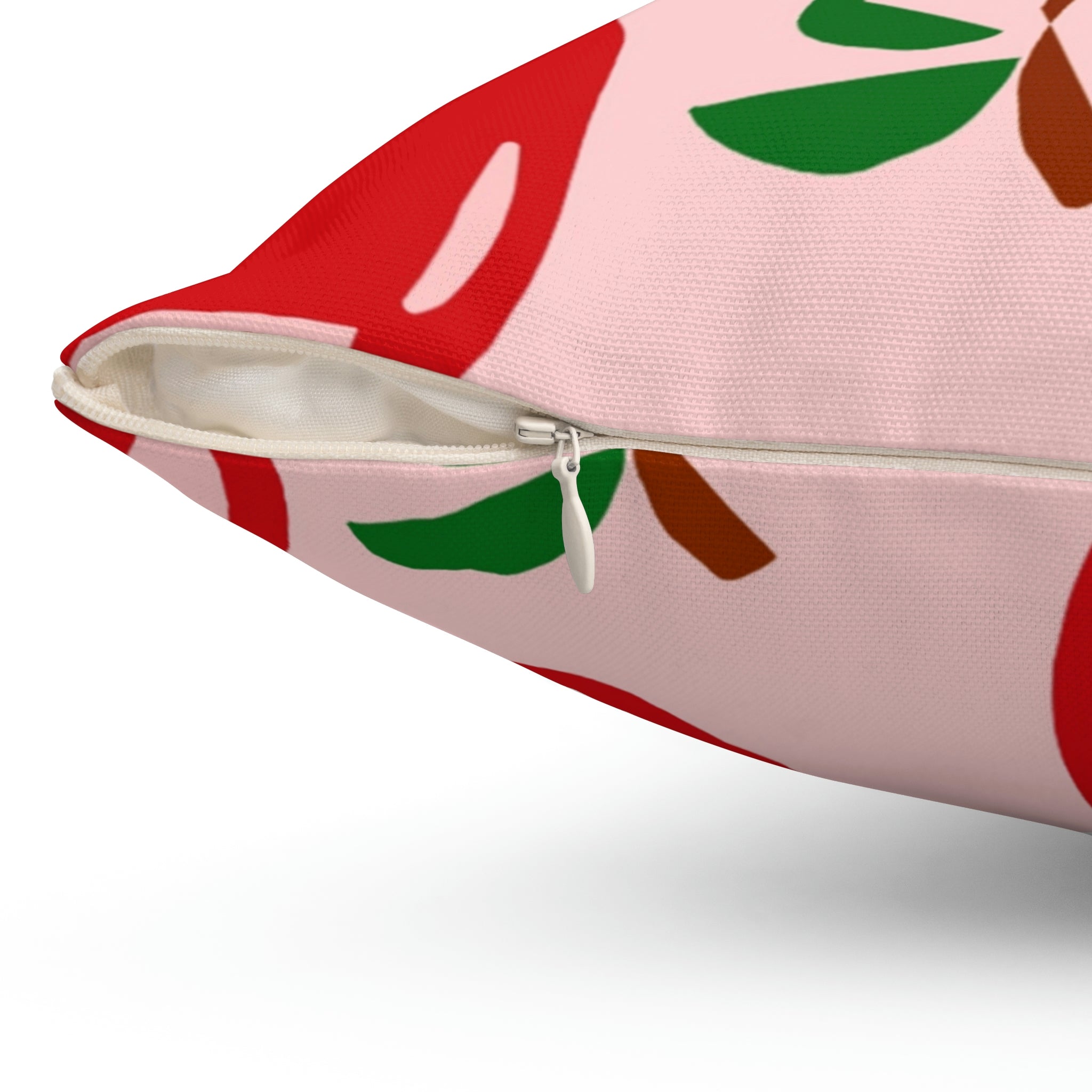 Delicious Red Apples Square Pillow Home Decor Pink Sweetheart