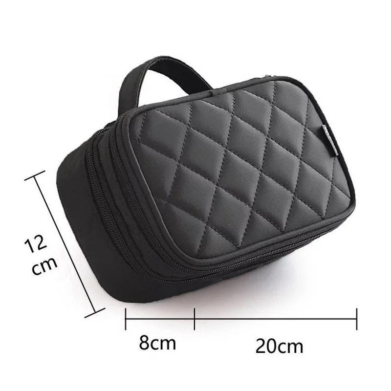 Deluxe Quilted Makeup Storage Bag Cosmetic & Toiletry Bags Pink Sweetheart