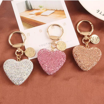 Diamond Heart Keychain Keychains Pink Sweetheart