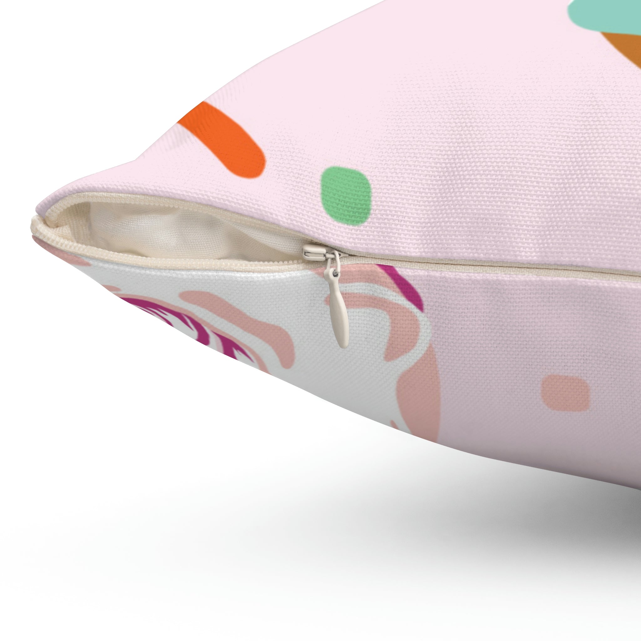 Donuts and Sprinkles Square Pillow Home Decor Pink Sweetheart