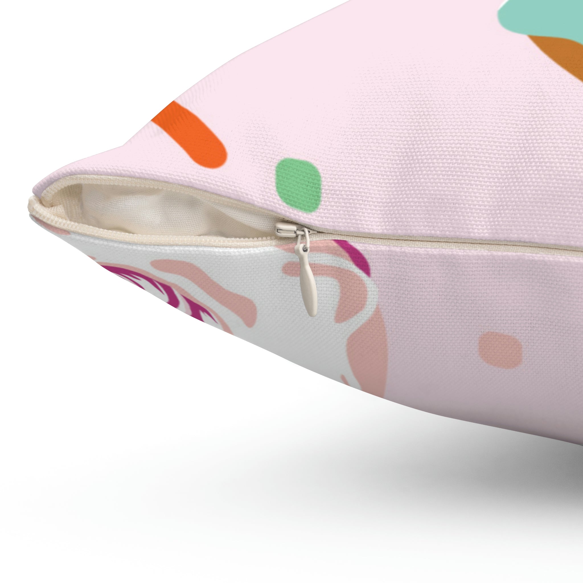 Donuts and Sprinkles Square Pillow Home Decor Pink Sweetheart