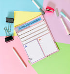 Doodles Notes Reminders Pastel Stationery Notepad Notebooks & Notepads Pink Sweetheart