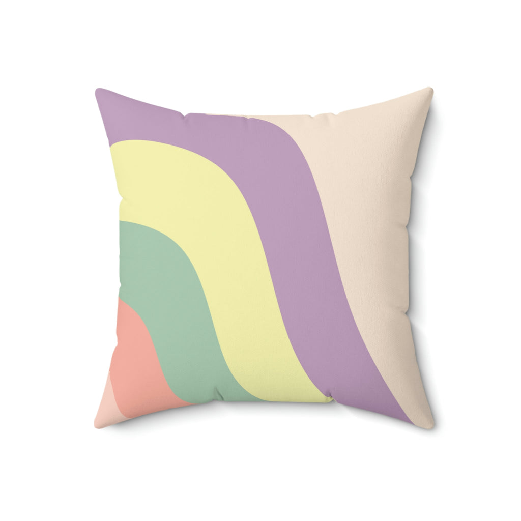 Down Rainbow Hill Square Pillow Home Decor Pink Sweetheart