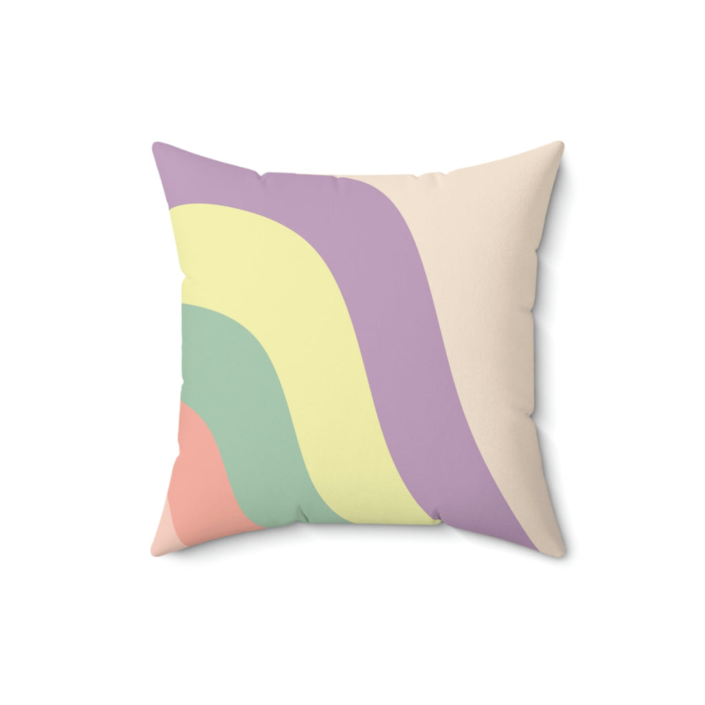 Down Rainbow Hill Square Pillow Home Decor Pink Sweetheart