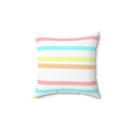 Draw the Line Square Pillow - Pink Sweetheart