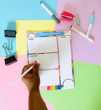 Dreams Plans Goals Rainbow Stationery Notepad Notebooks & Notepads Pink Sweetheart