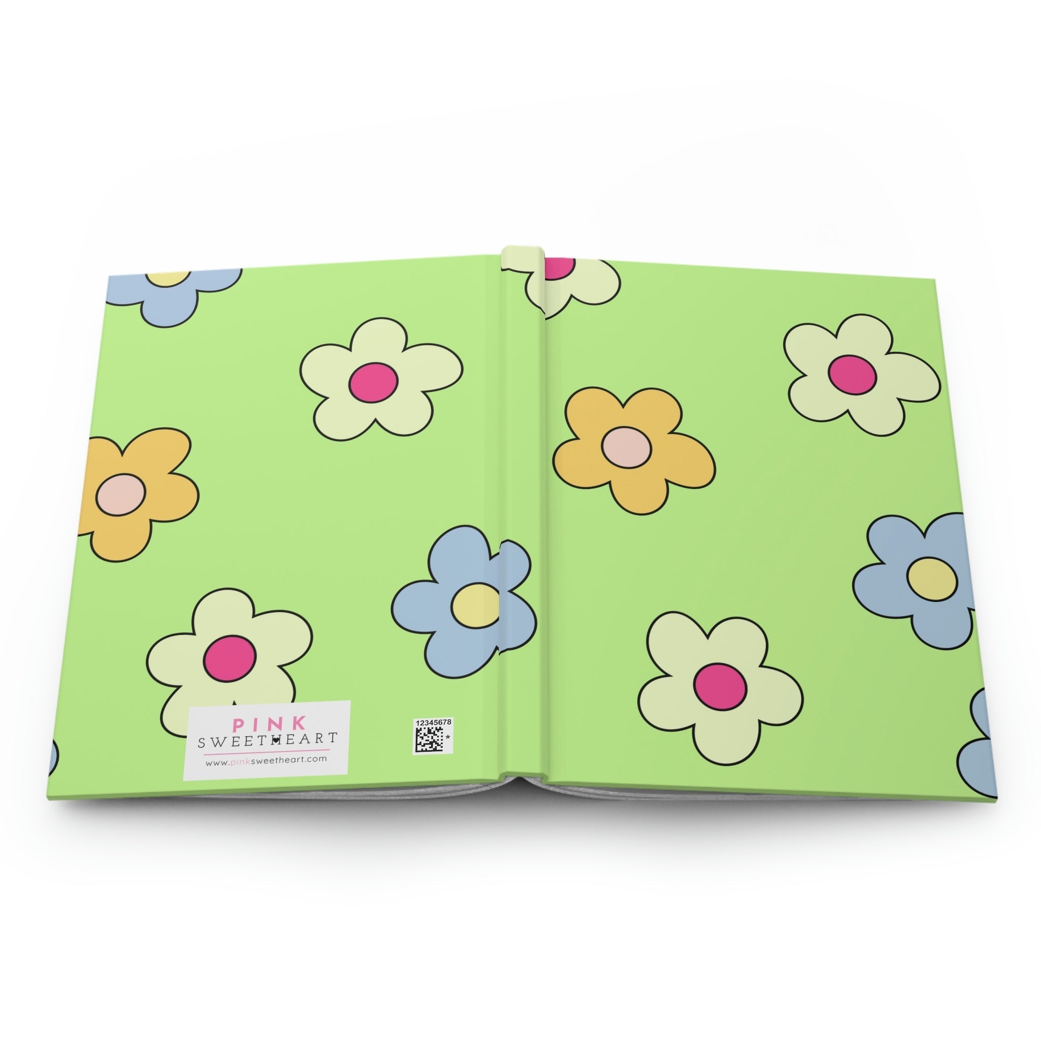 Electric Florals Hardcover Matte Journal Paper products Pink Sweetheart