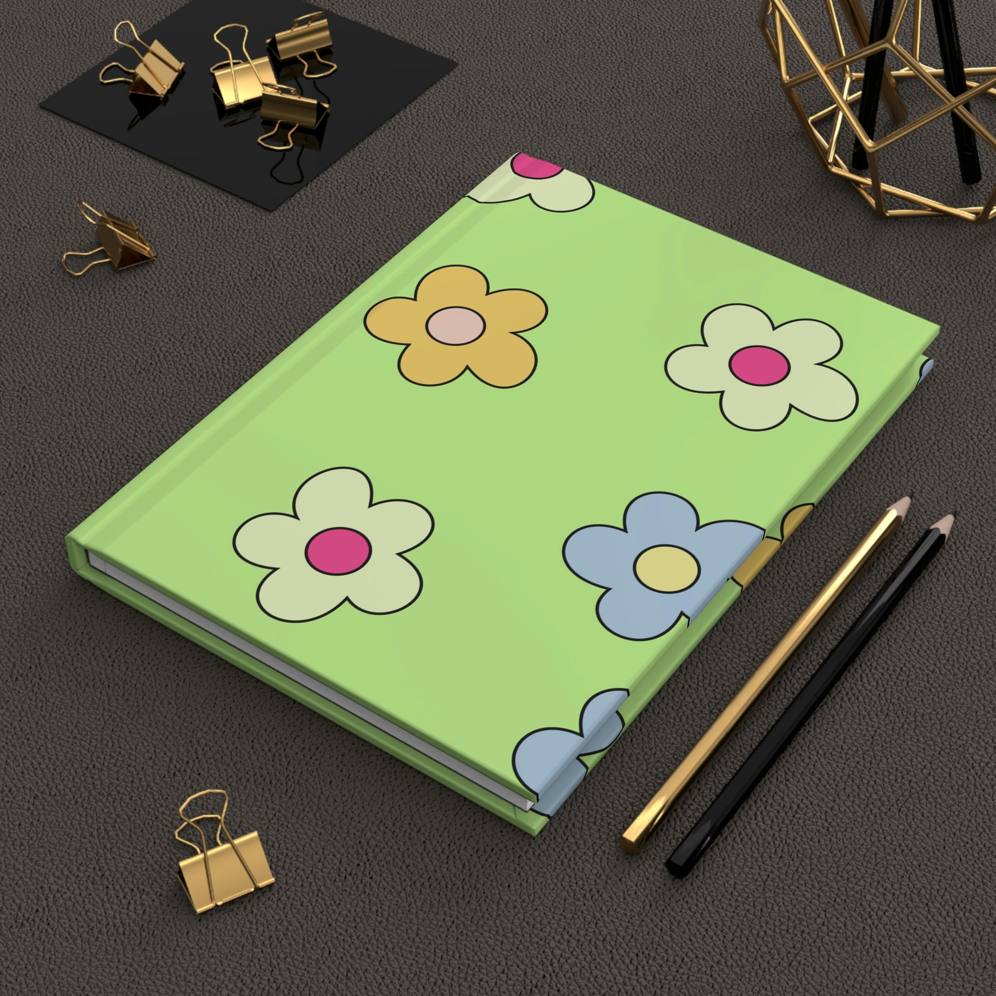 Electric Florals Hardcover Matte Journal Paper products Pink Sweetheart