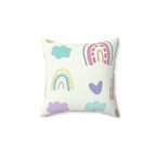 Escape to LaLa Land Square Pillow Home Decor Pink Sweetheart