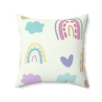 Escape to LaLa Land Square Pillow Home Decor Pink Sweetheart