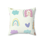 Escape to LaLa Land Square Pillow Home Decor Pink Sweetheart