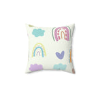 Escape to LaLa Land Square Pillow Home Decor Pink Sweetheart