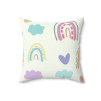 Escape to LaLa Land Square Pillow Home Decor Pink Sweetheart