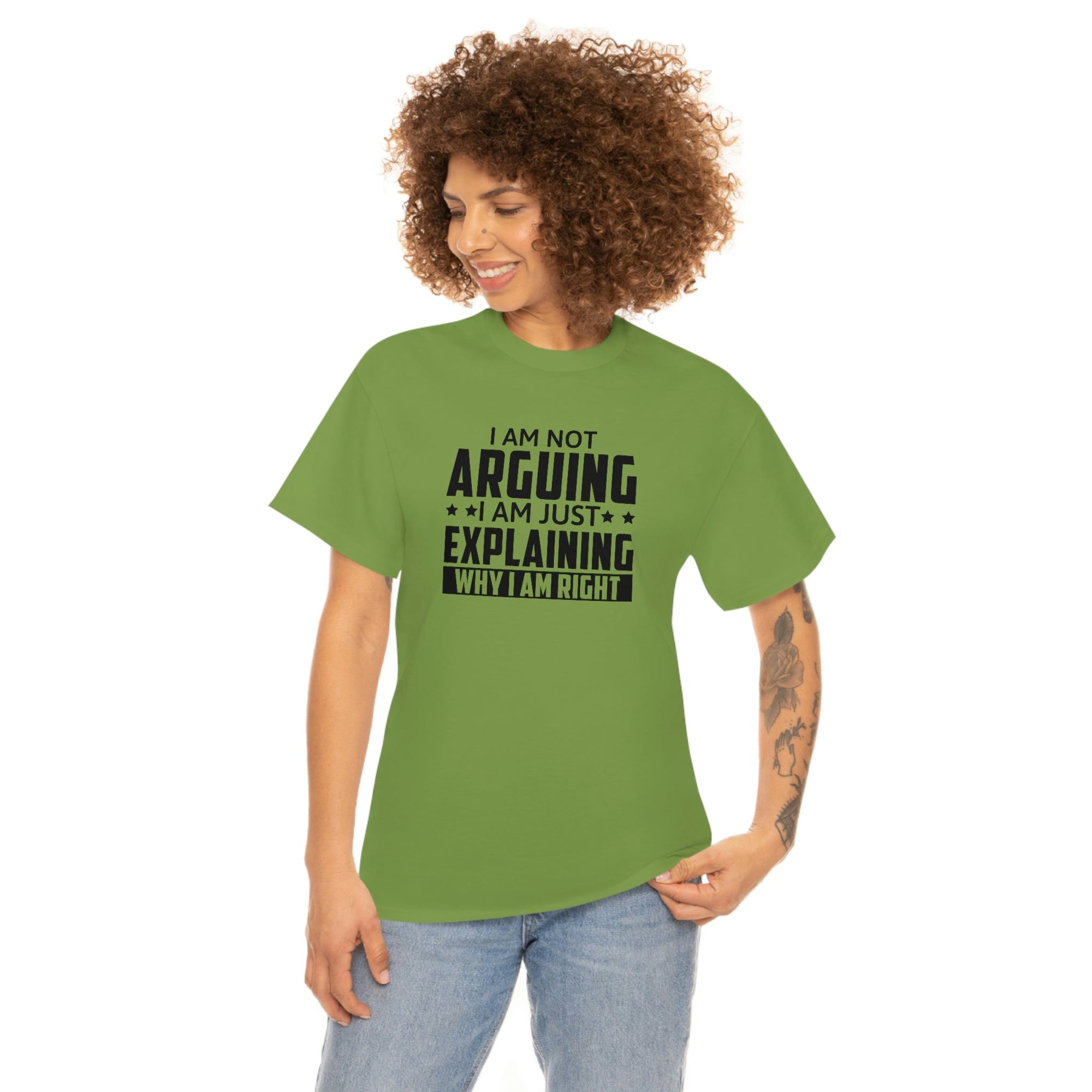Explaining Why I'm Right Cotton Tee T-Shirt Pink Sweetheart