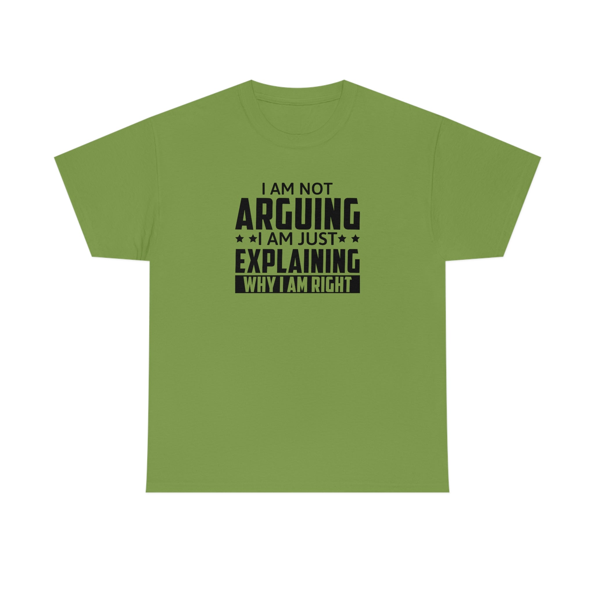 Explaining Why I'm Right Cotton Tee T-Shirt Pink Sweetheart