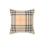 Faux Designer Square Pillow Home Decor Pink Sweetheart