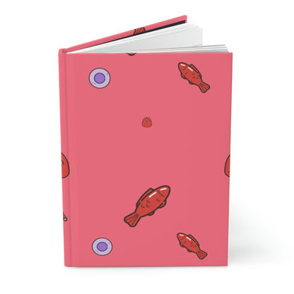 Fish Gummies Hardcover Matte Journal Paper products Pink Sweetheart