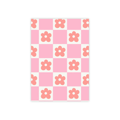 Flower Checkerboard Post-it® Note Pad Paper products Pink Sweetheart