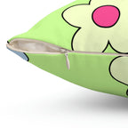 Flower Power Square Pillow Home Decor Pink Sweetheart