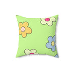 Flower Power Square Pillow Home Decor Pink Sweetheart