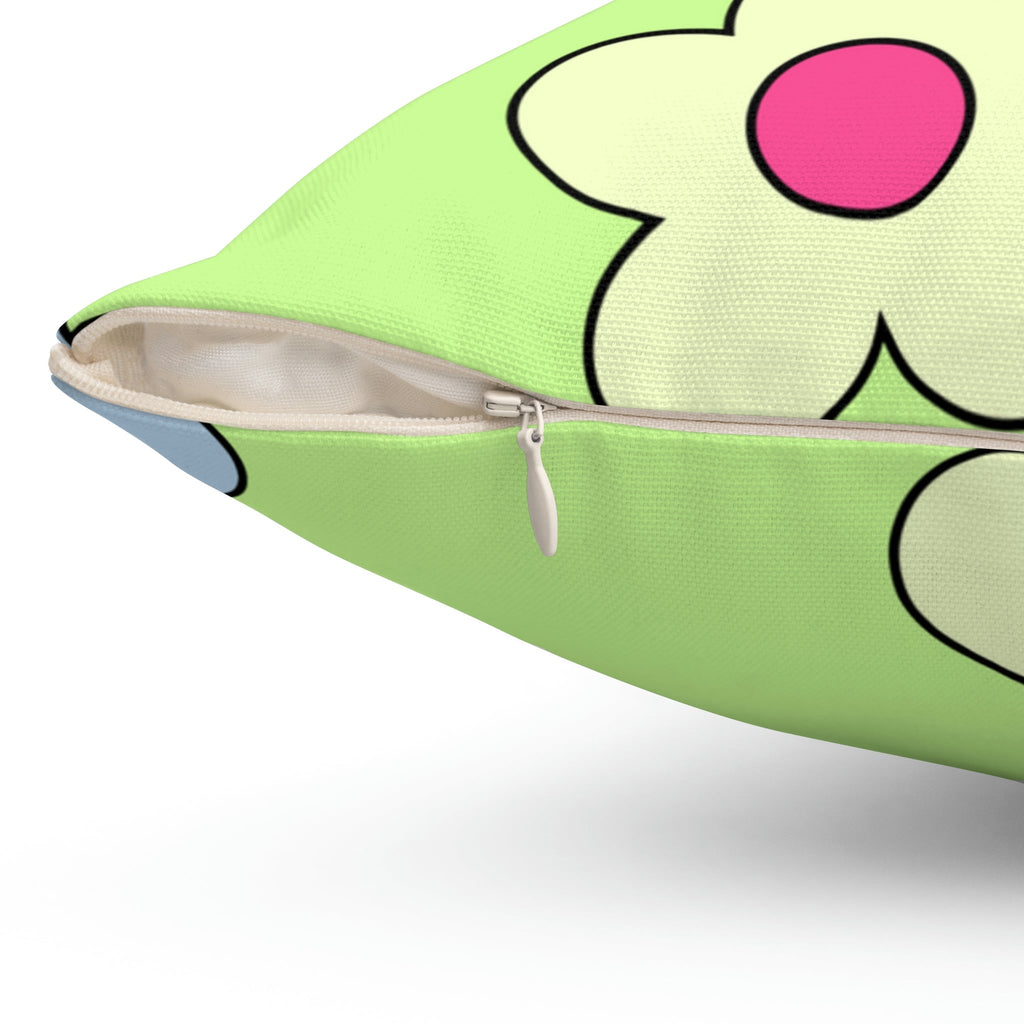 Flower Power Square Pillow Home Decor Pink Sweetheart