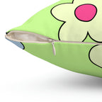 Flower Power Square Pillow Home Decor Pink Sweetheart