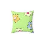 Flower Power Square Pillow Home Decor Pink Sweetheart