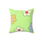 Flower Power Square Pillow Home Decor Pink Sweetheart