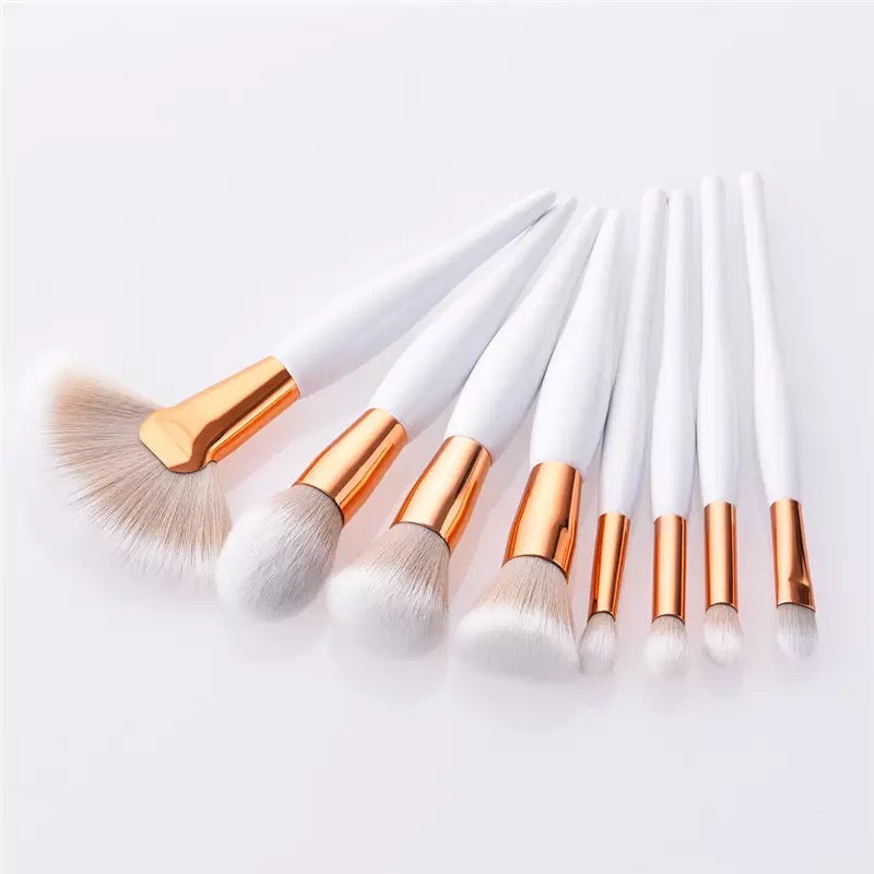 Fluffy White Clouds Makeup Brush Set Makeup Brushes Pink Sweetheart