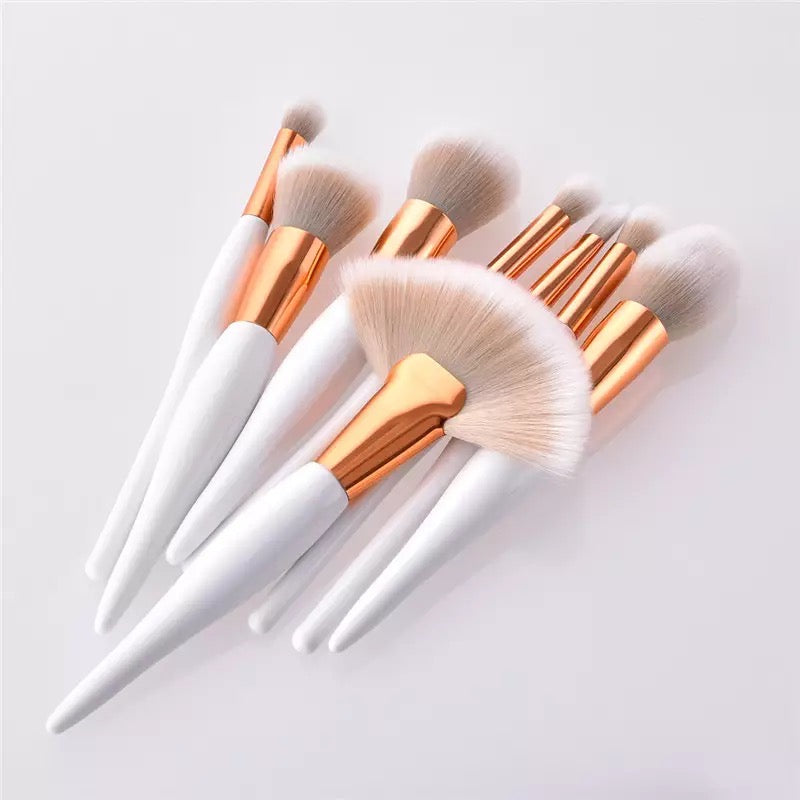 Fluffy White Clouds Makeup Brush Set Makeup Brushes Pink Sweetheart