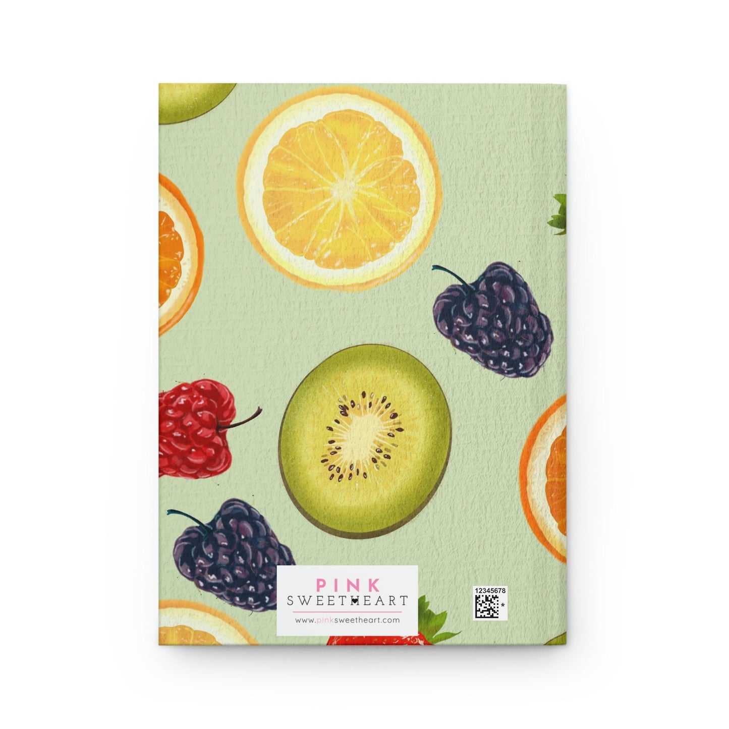 Fresh Fruit Salad Hardcover Matte Journal Paper products Pink Sweetheart